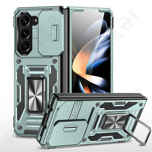 Z Fold Series Shockproof Ring kickStand Cam Slide Case