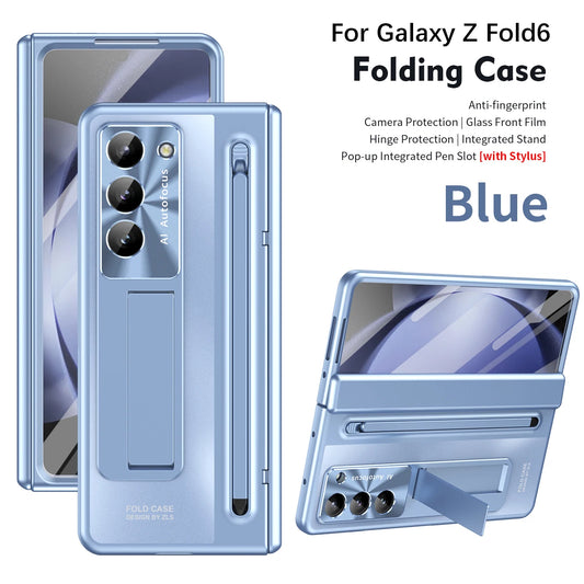 Z Fold Series Hinge Magnetic Kickstand Touch Pen Case