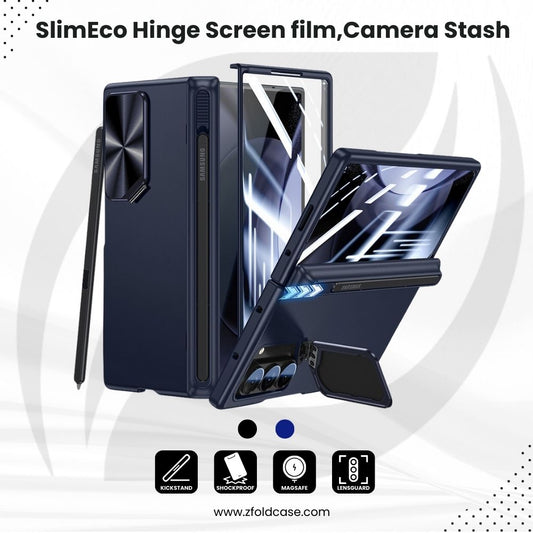 Hinge Slim Pen Slot Case, Screen Film,  Kickstand, Camera Cover for Z Fold 6